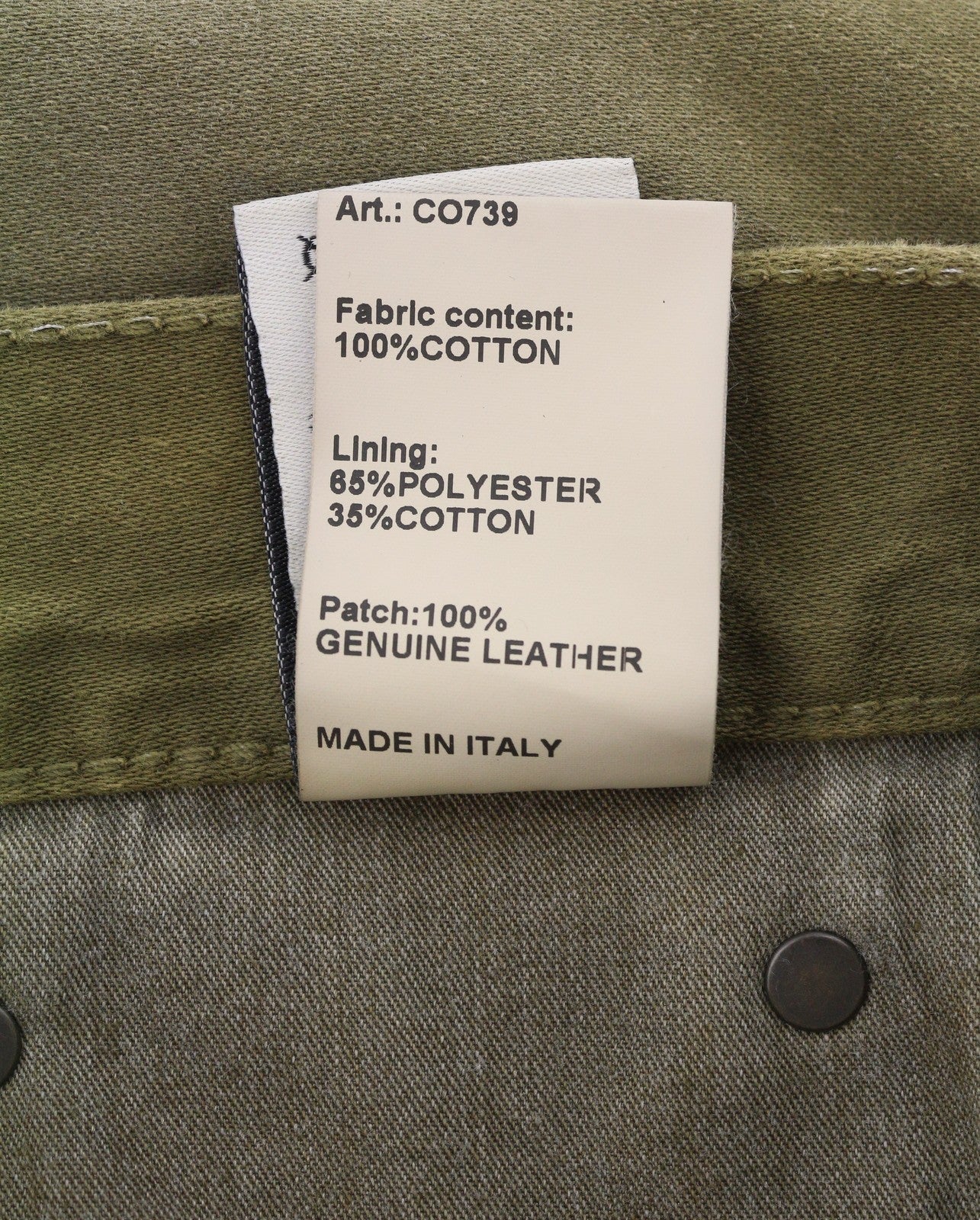 R13 Boyfriend Women Jeans 27 Olive Dyed Moleskin Zip FW25 RRP790