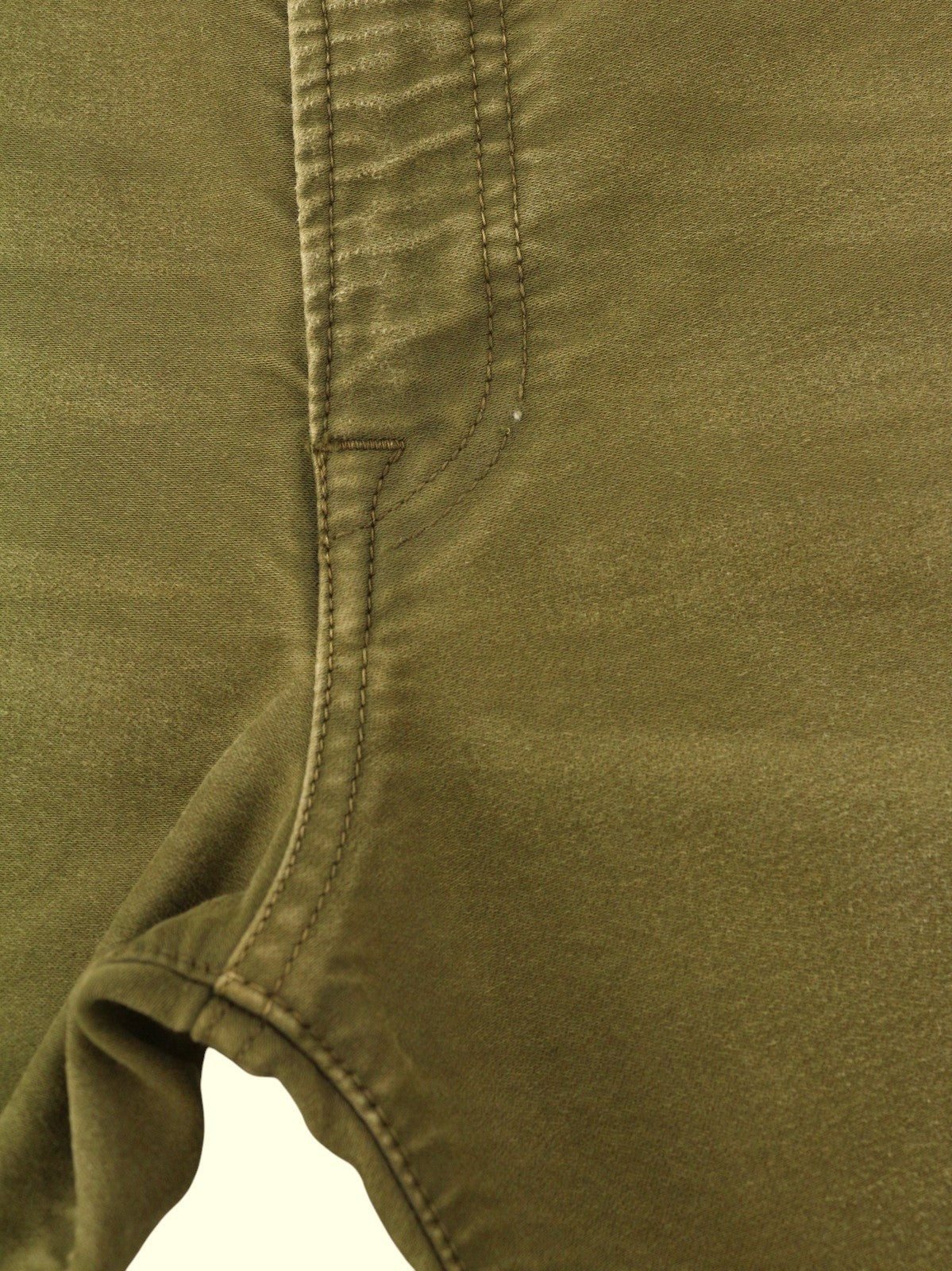 R13 Boyfriend Women Jeans 28 Olive Dyed Moleskin Zip Detail FW25 RRP790