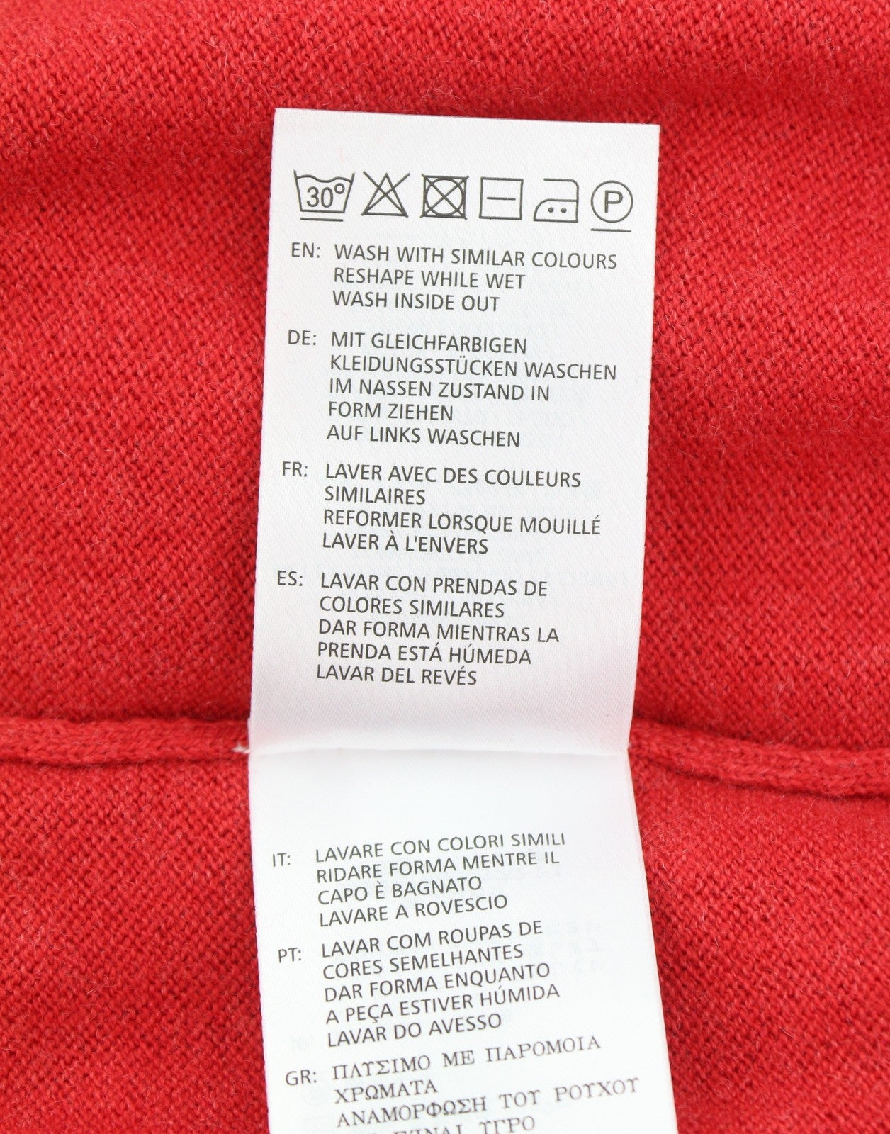 GANT Cotton Wool V-Neck Men Jumper 3XL Red Melange Knit Logo