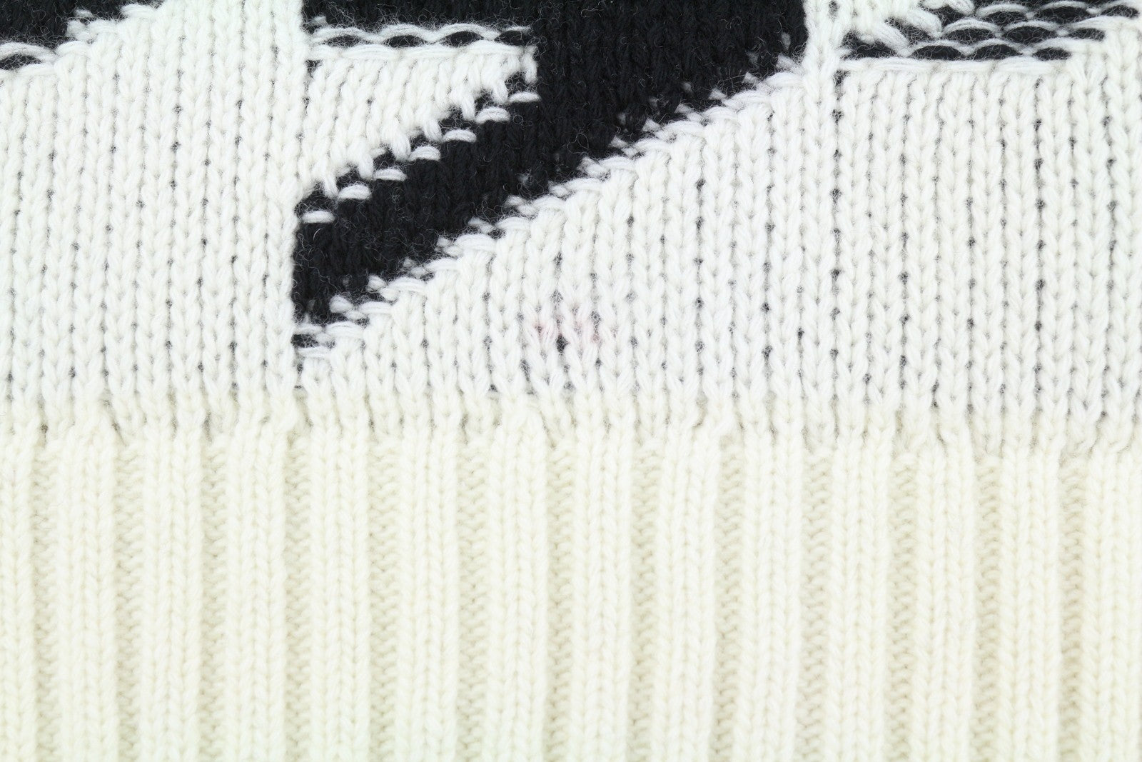 GANT Houndstooth Rollneck Men Jumper XL Cream Wool Knit