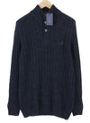 Jumper Neps Buttons Mock Neck