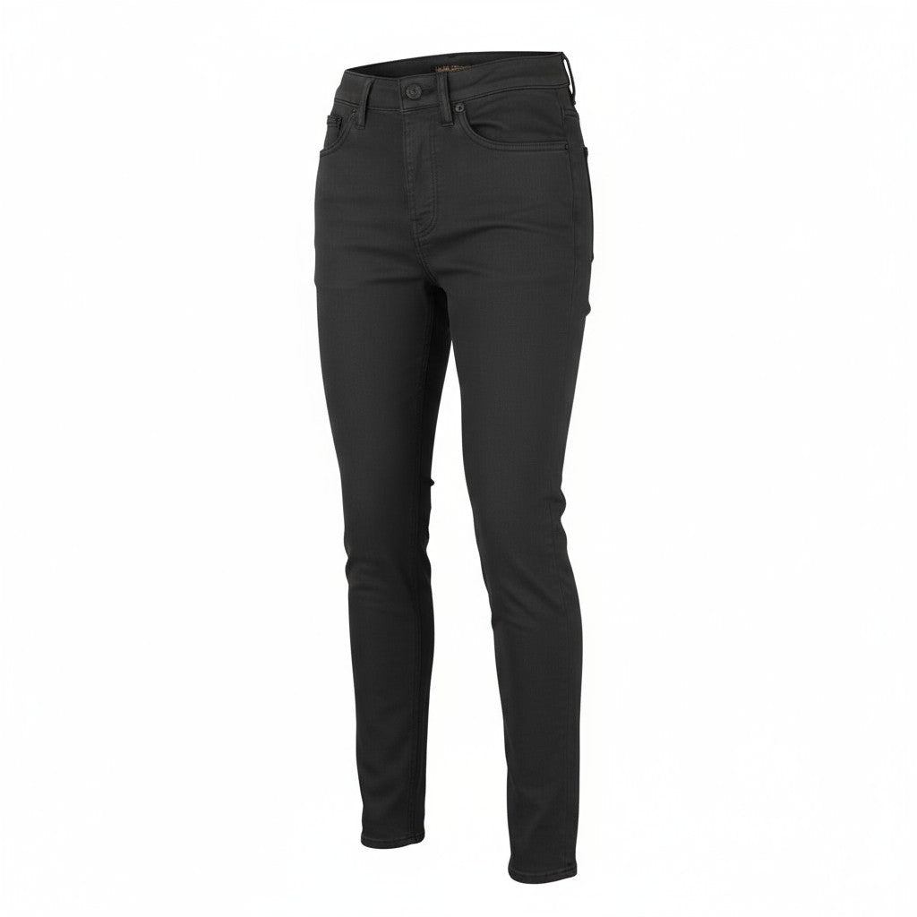 NUDIE JEANS Hightop Tilde Women Men Jeans W27/L32 Black Coated Skinny