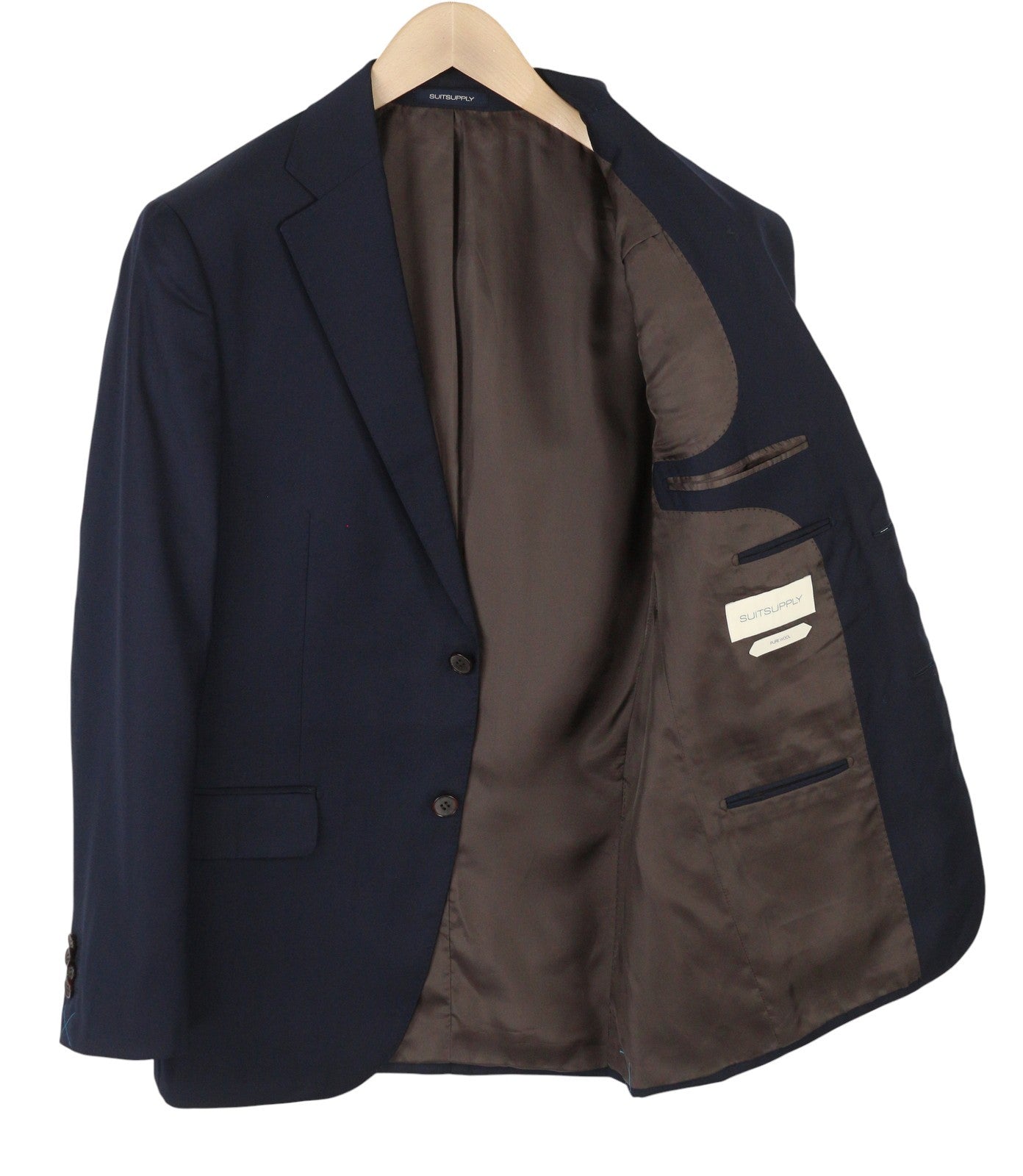 SUITSUPPLY Napoli Single Breasted Men Blazer UK38R Blue Wool Notch