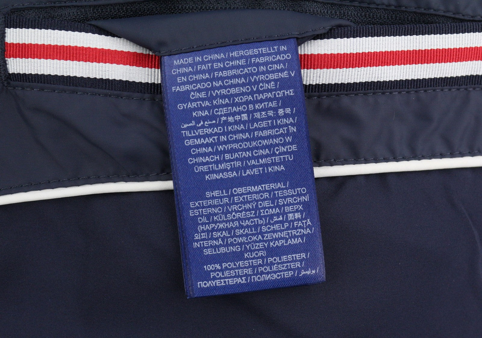 GANT Long Down Women Jacket XS Evening Blue Quilted Hooded Coat RRP299