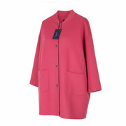 GANT Handstitched Varsity Women Coat M Rose Wool Cashmere RRP495