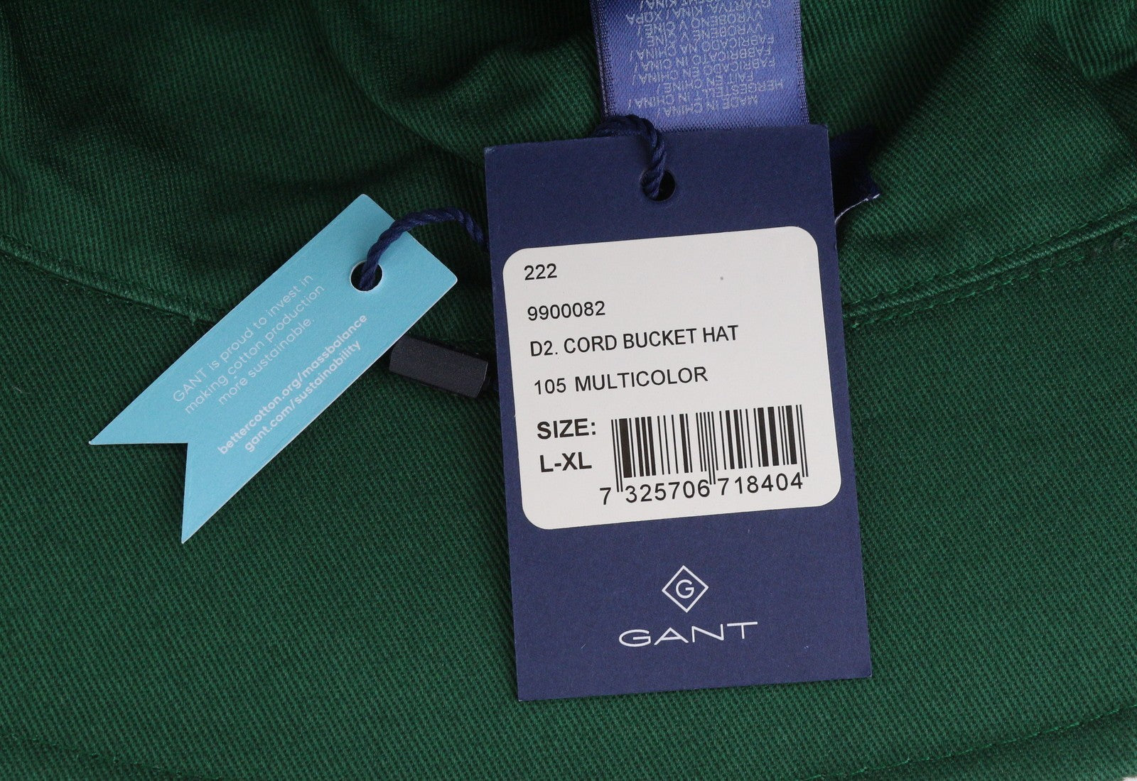 GANT Cord Bucket Men Hat L/XL Multicolor Cotton Logo