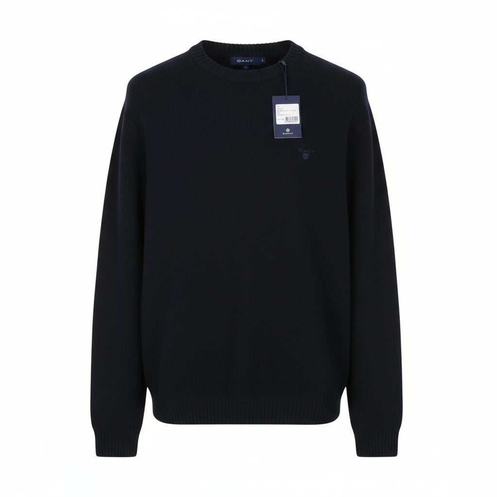 GANT Brushed Wool C-Neck Men Jumper 3XL Blue Knit