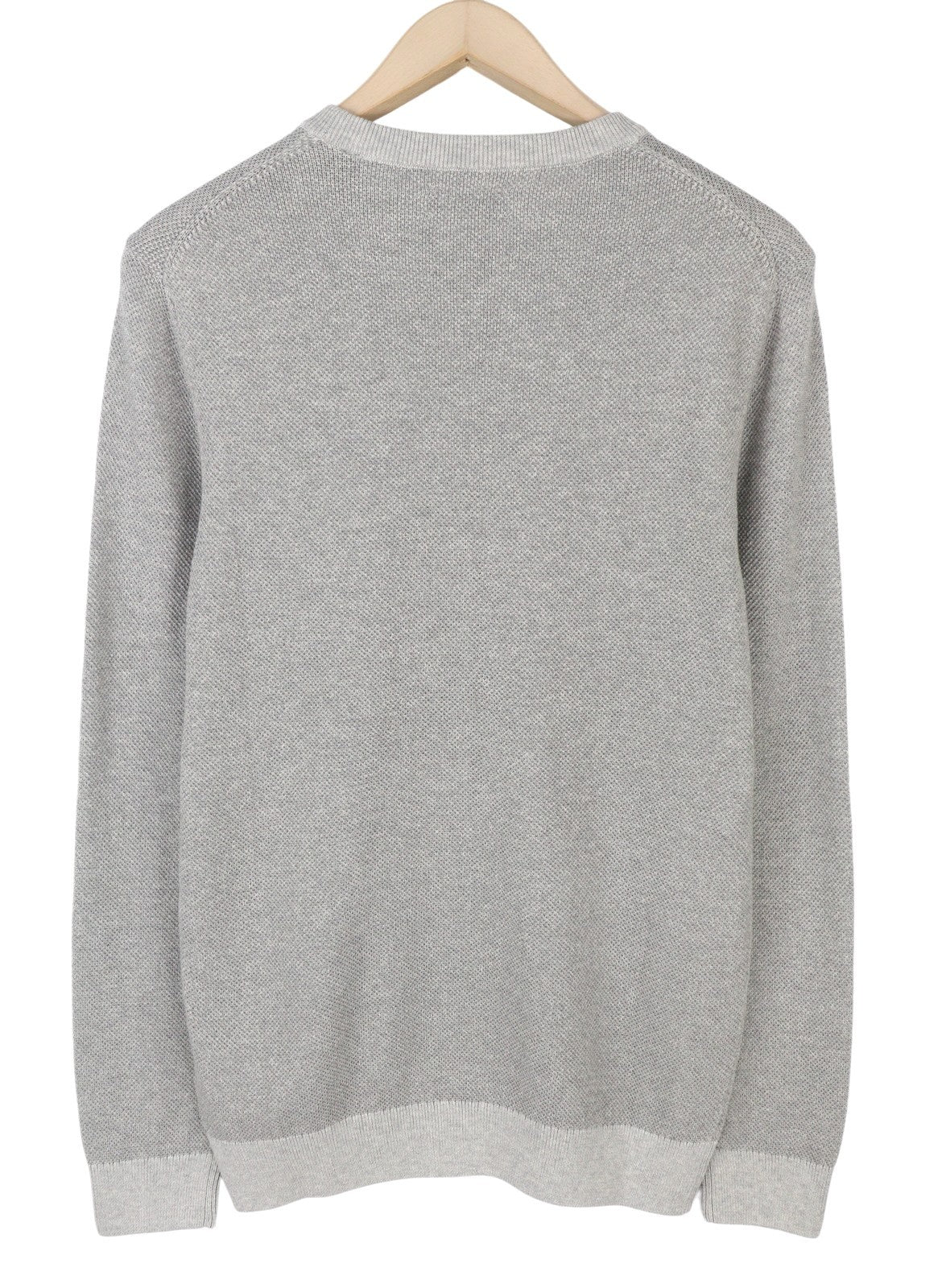 GANT Multi Texture Pique C-Neck Men Jumper S Grey Knit