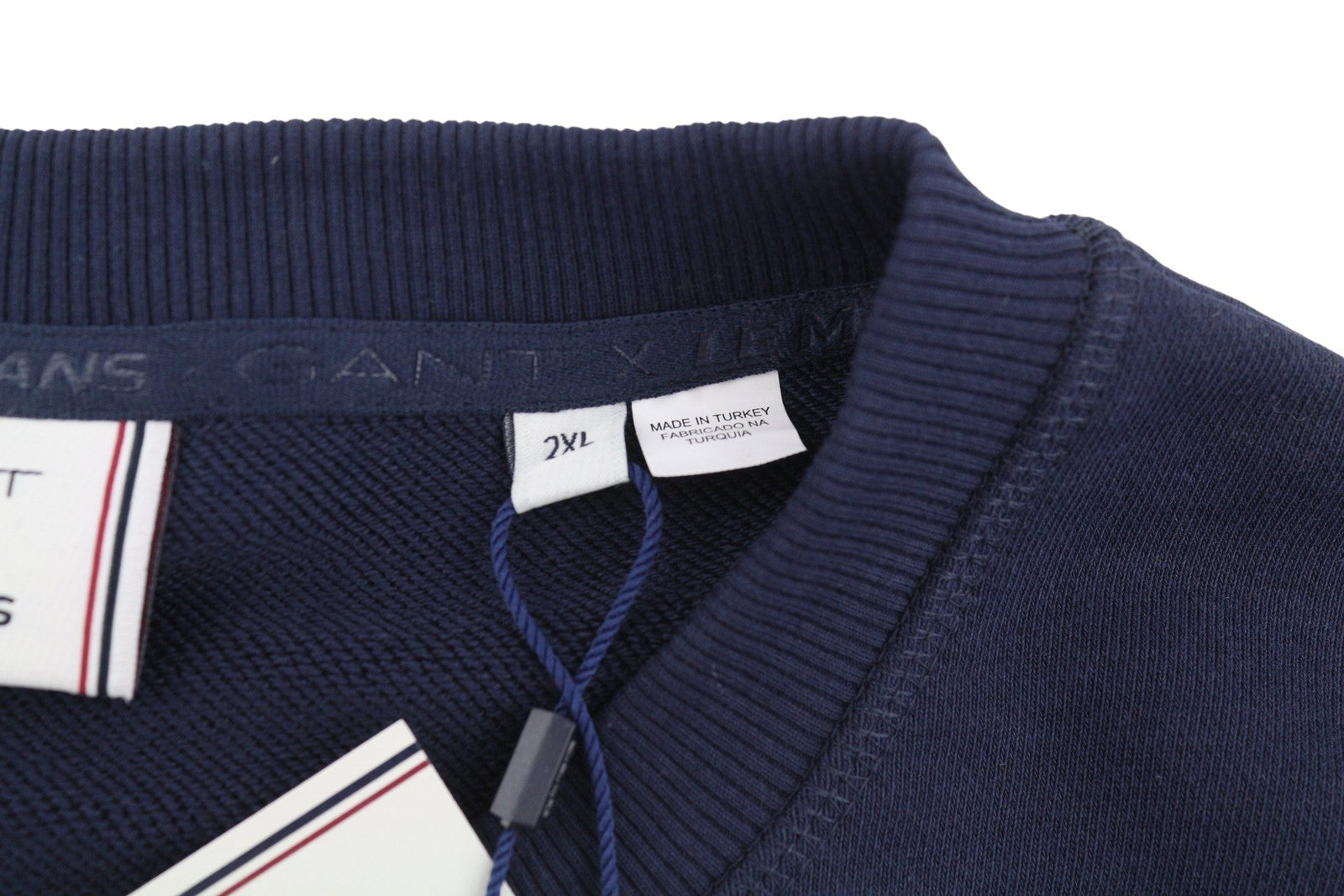 GANT X LE MANS C-Neck Men Sweatshirt 2XL Blue Logo