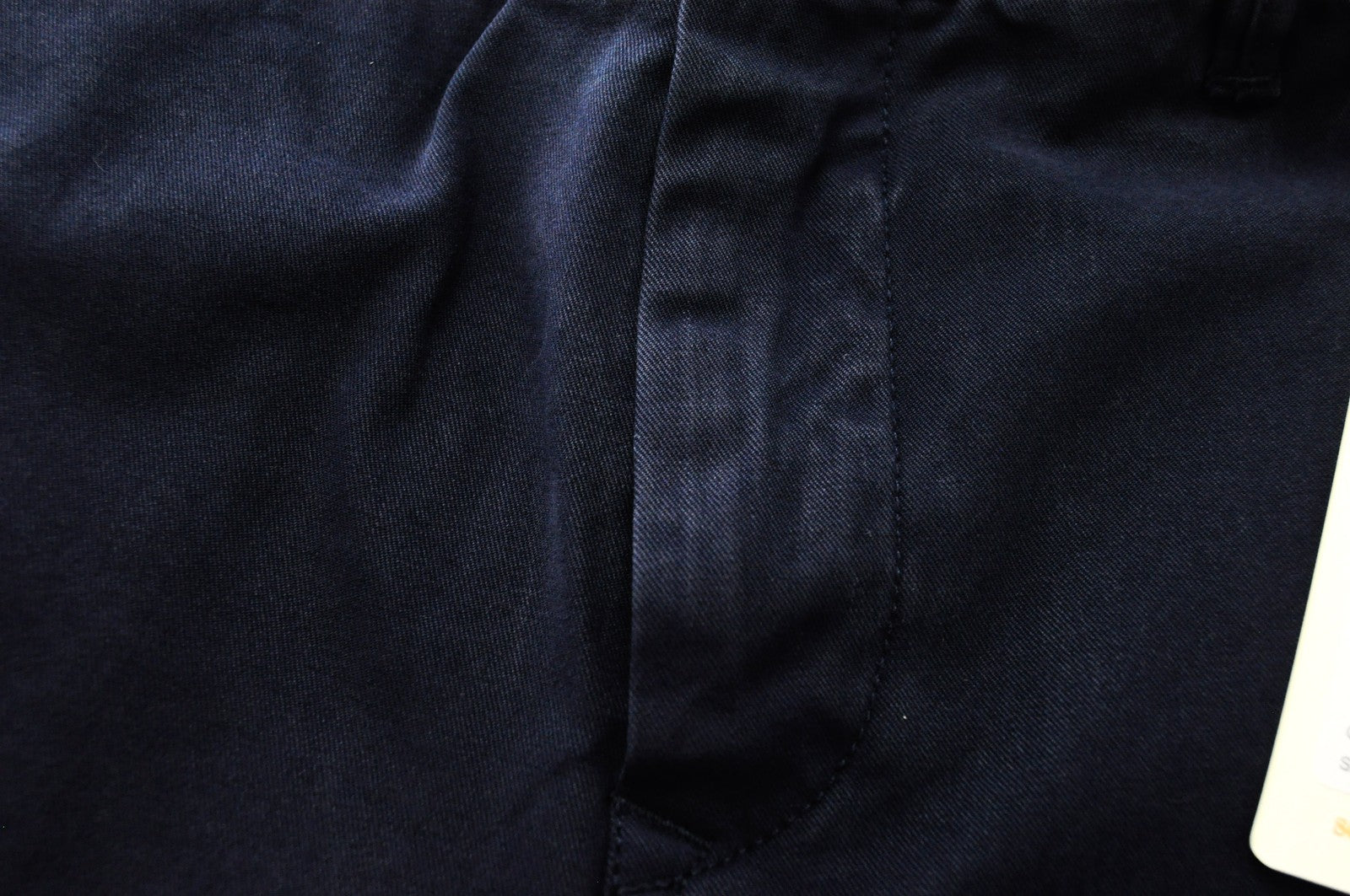 SCOTCH & SODA Ams Couture Men Shorts W28 Navy Cotton Stretch Dyed Slit Pocket