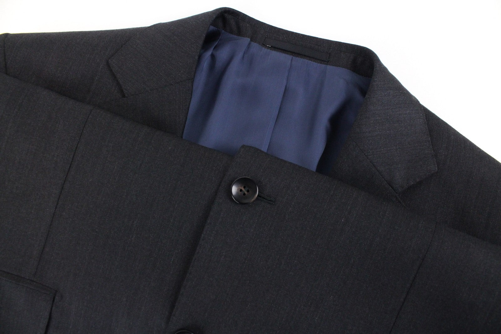 SUITSUPPLY Napoli Men Blazer UK42L Pure Wool Super 110's Single-Breasted Grey