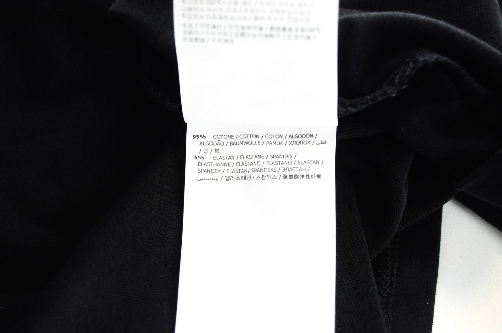 MARINA YACHTING Women T-Shirt S Black Cotton Stretch Long Sleeved Logo Pullover