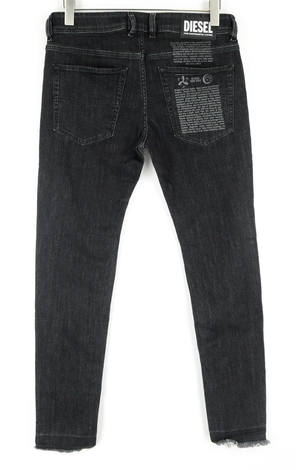 DIESEL Sleenker-X-SP 082AX Men Jeans W31/L32 Slim Skinny Grey Washed Stretch