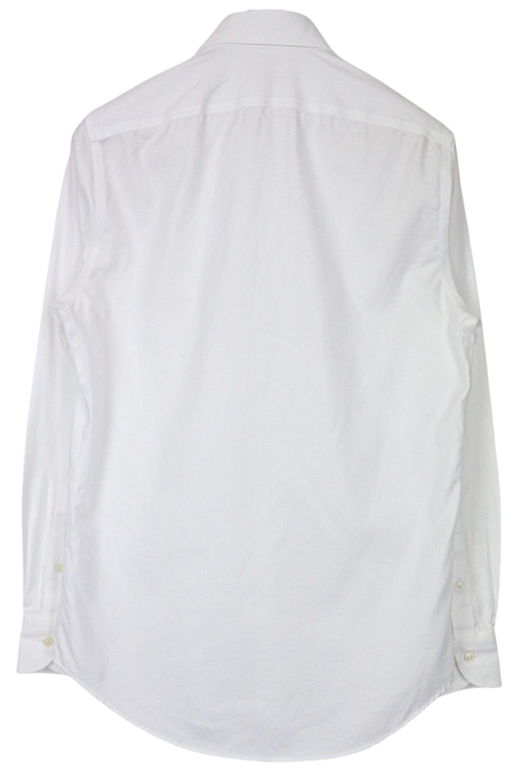 SUITSUPPLY Traveller Men's Formal Shirt 37/14 1/2 Slim White Cotton Long Sleeve