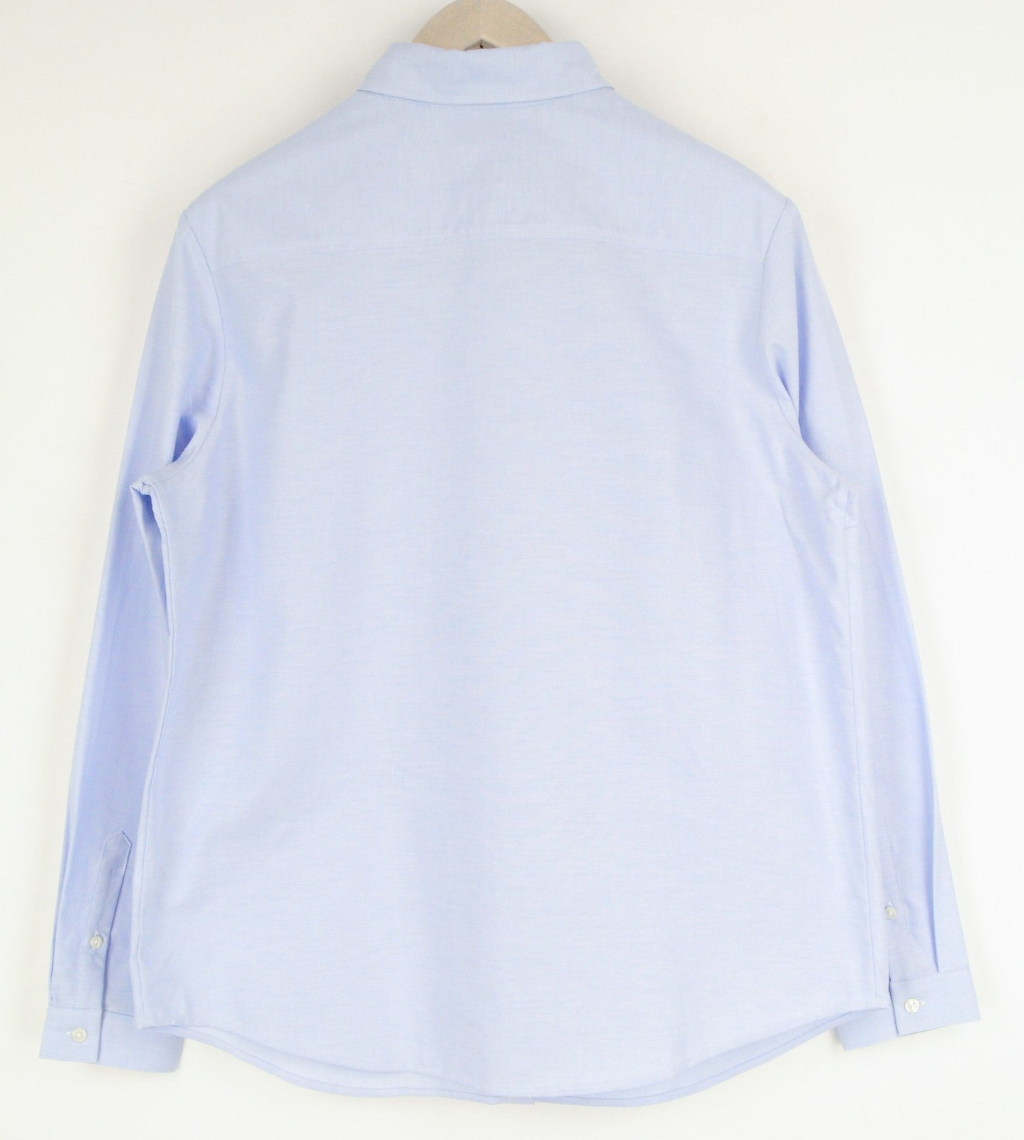 SUISTUDIO Women Shirt 44R Blue Pure Cotton Long Sleeved Formal Button-Up