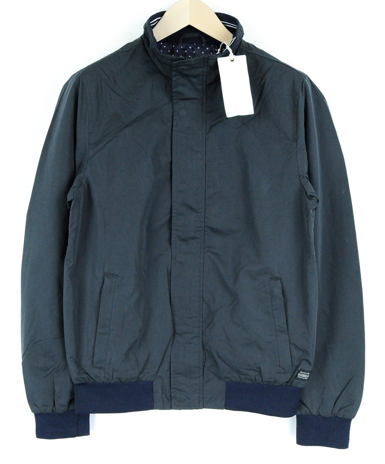 SCOTCH & SODA Ams Couture Men Jacket M Navy Lined Long Sleeved Zipped Casual