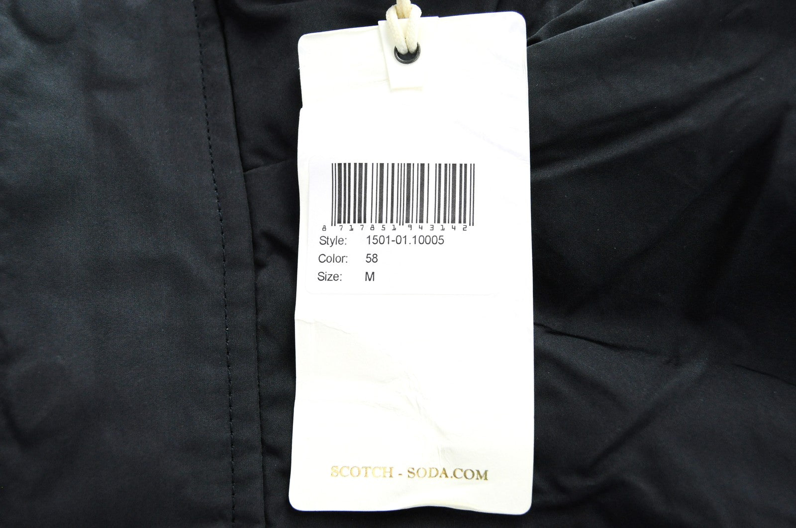 SCOTCH & SODA Ams Couture Men Jacket M Navy Lined Long Sleeved Zipped Casual