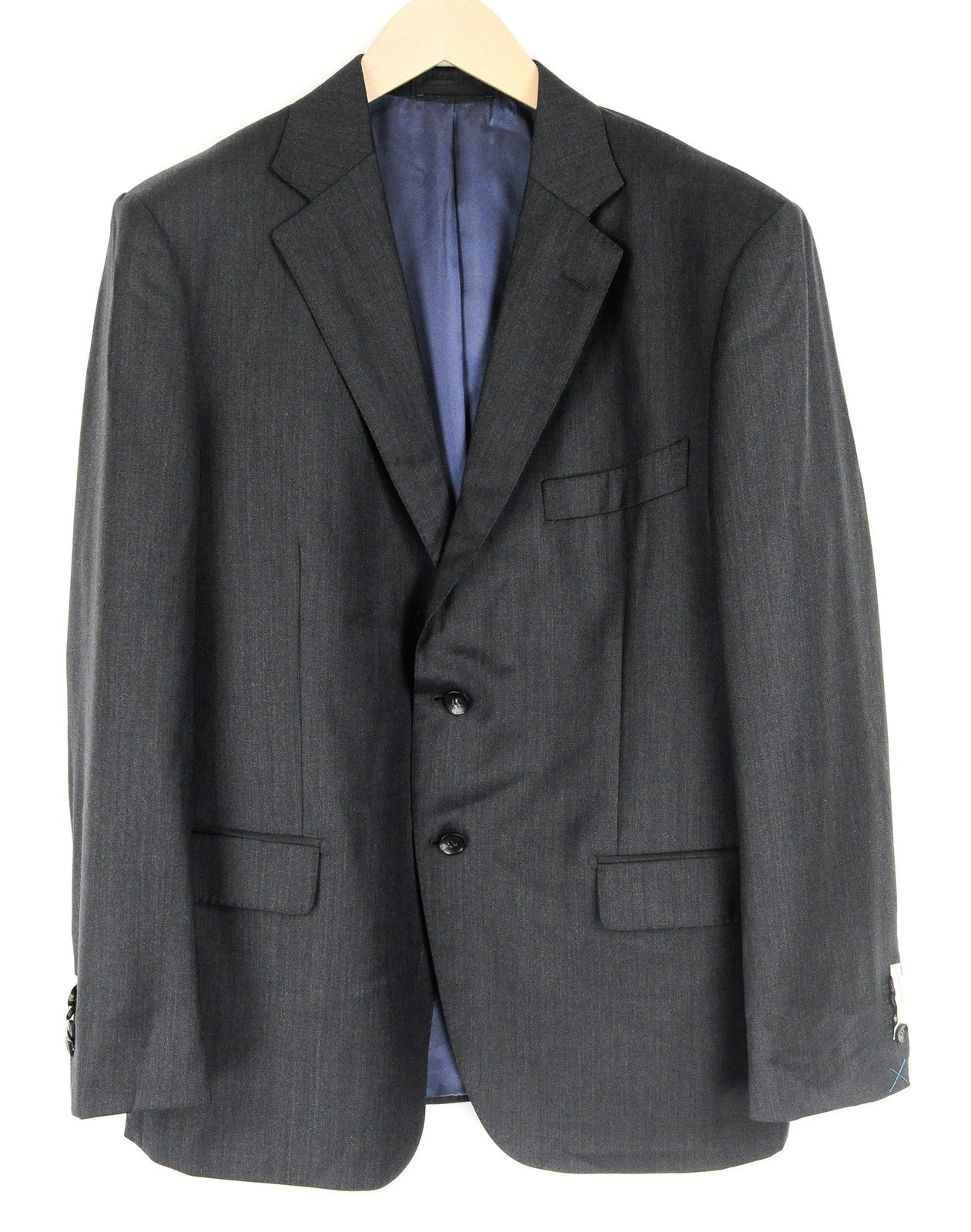 SUITSUPPLY Napoli Men Blazer UK46S Pure Wool Super 110's Grey Single-Breasted