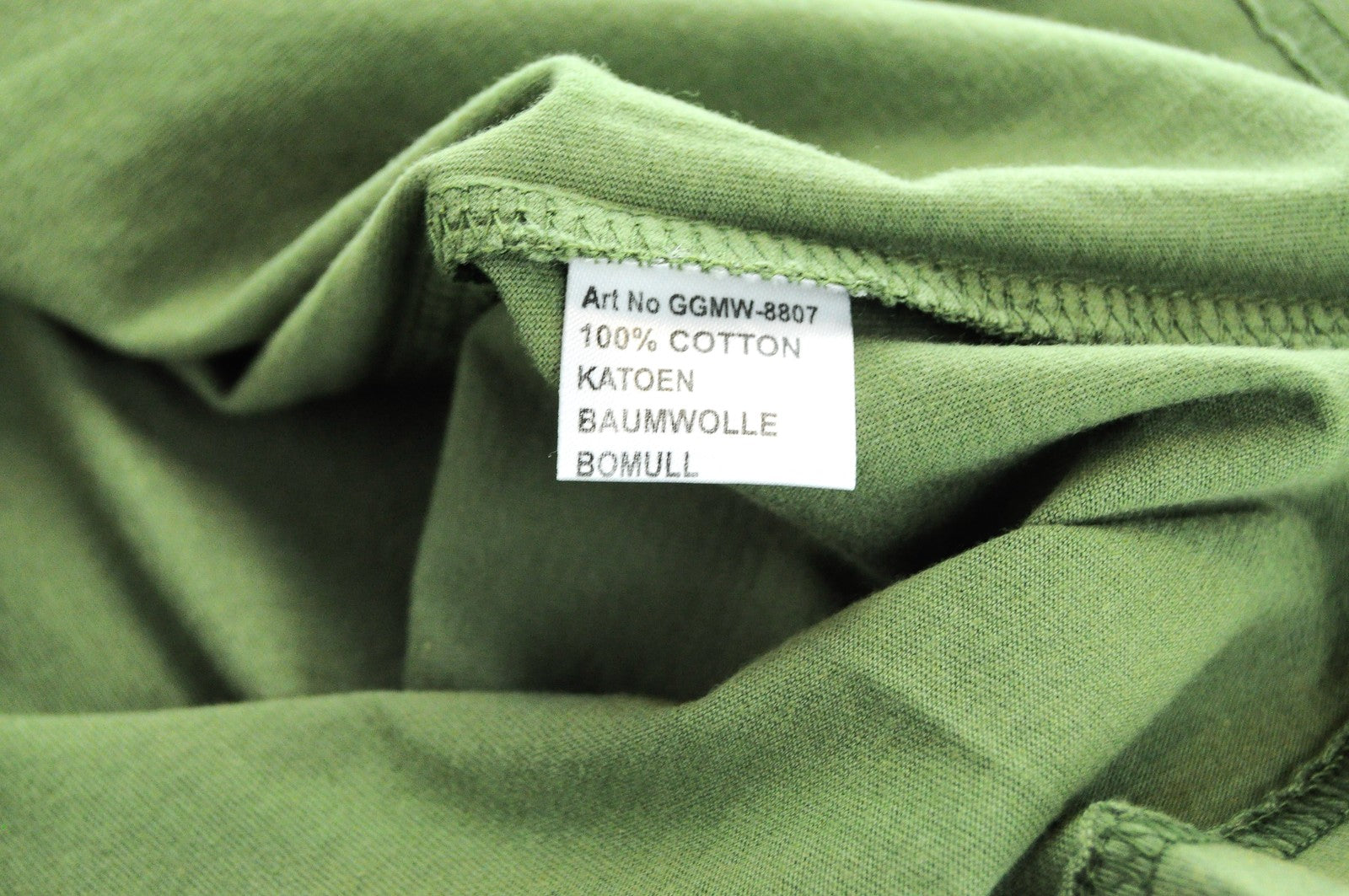 GOOD GENES Men T-Shirt S Green Pure Cotton Short Sleeved Round Neck Logo