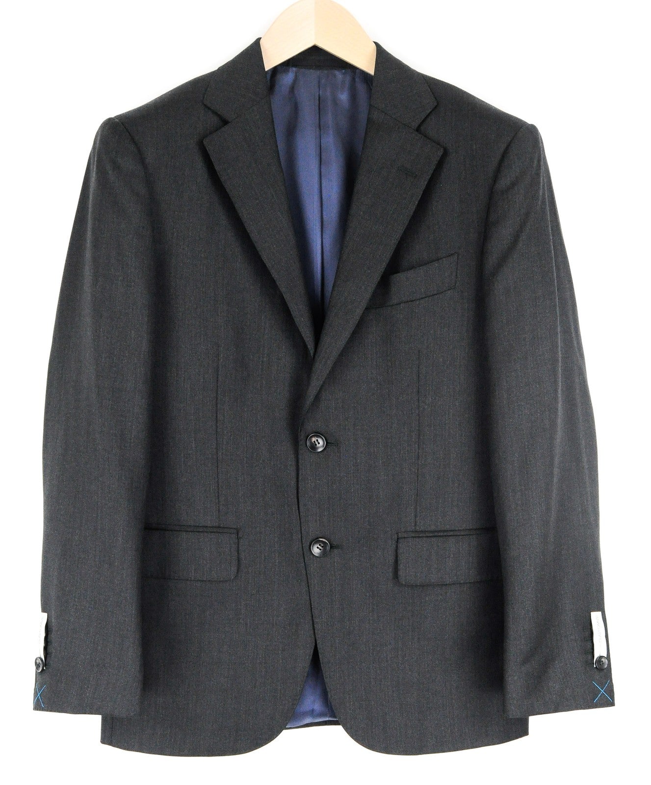 SUITSUPPLY Napoli Men Blazer UK36S Grey Pure Wool Super 110's Classic Vented