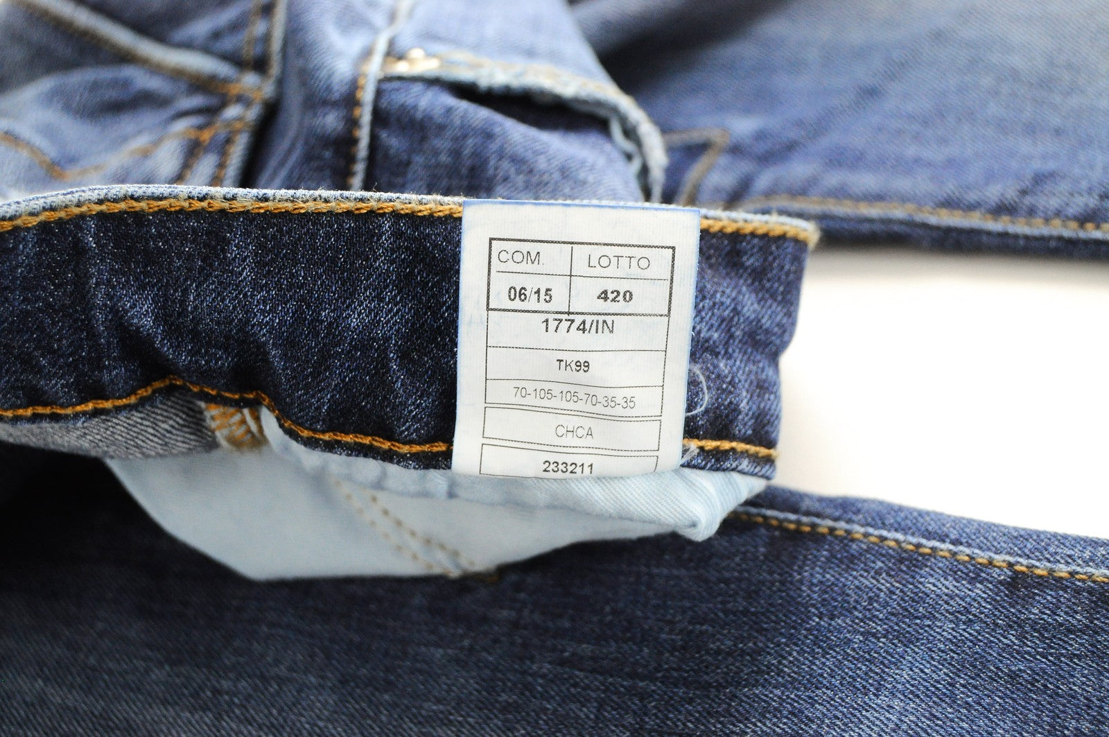 TAKESHY KUROSAWA Men Jeans W32 Blue Washed Cotton Stretch 5-Pocket Regular Fit