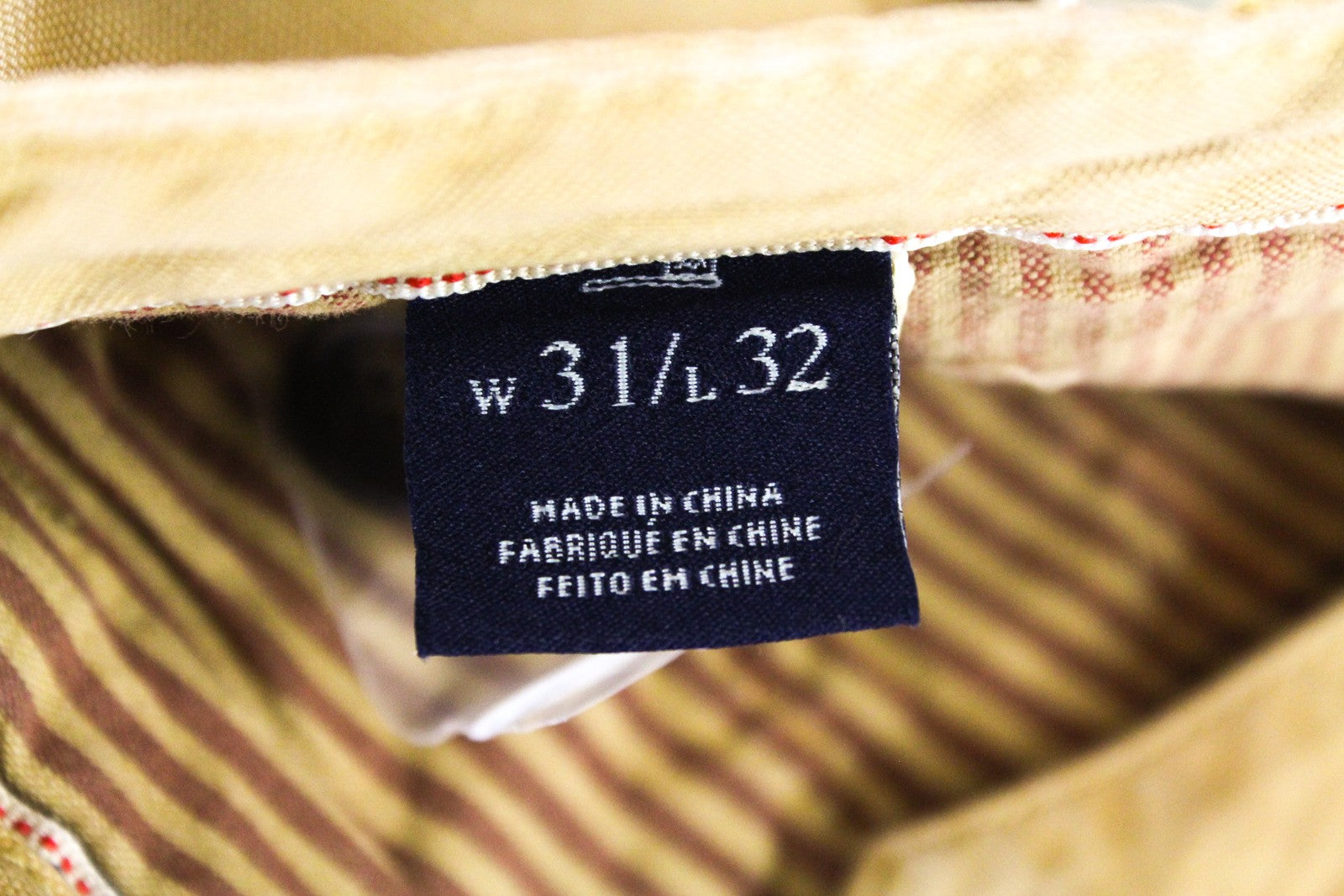 SCOTCH & SODA Theon Men Trousers W31/L32 Yellow Slim Tapered Fit Washed Cotton