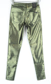 Gold Polyester Trousers