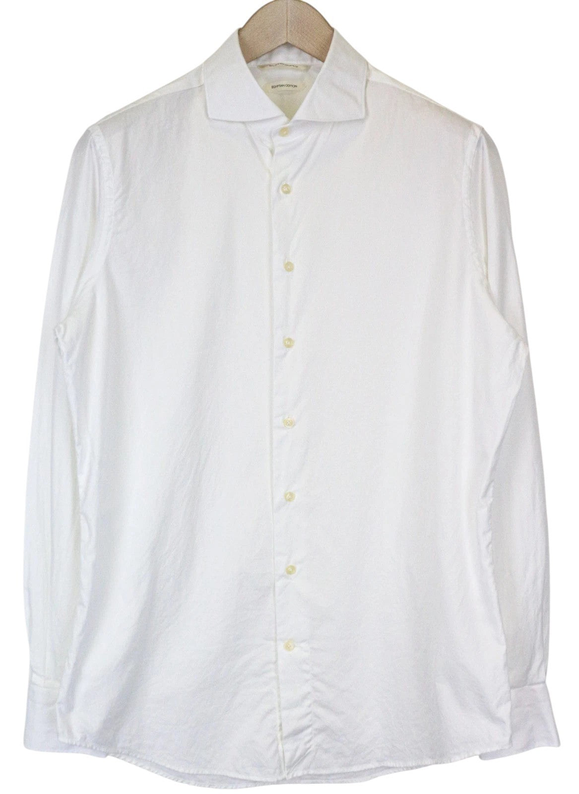 SUITSUPPLY Men's Formal Shirt 42/16 1/2 Extra Slim White Cotton Long Sleeve