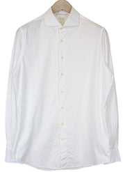 SUITSUPPLY Men's Formal Shirt 42/16 1/2 Extra Slim White Cotton Long Sleeve