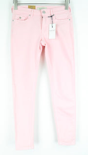 MAISON SCOTCH La Bohemienne Women Trousers W27 Pink Skinny Fit Stretch Mid Rise
