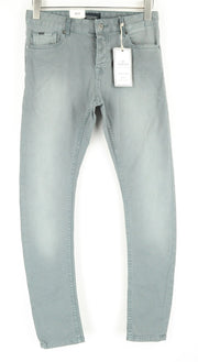 SCOTCH & SODA Pike Men Trousers W28/L32 Jean Style Grey Cotton Stretch Skinny