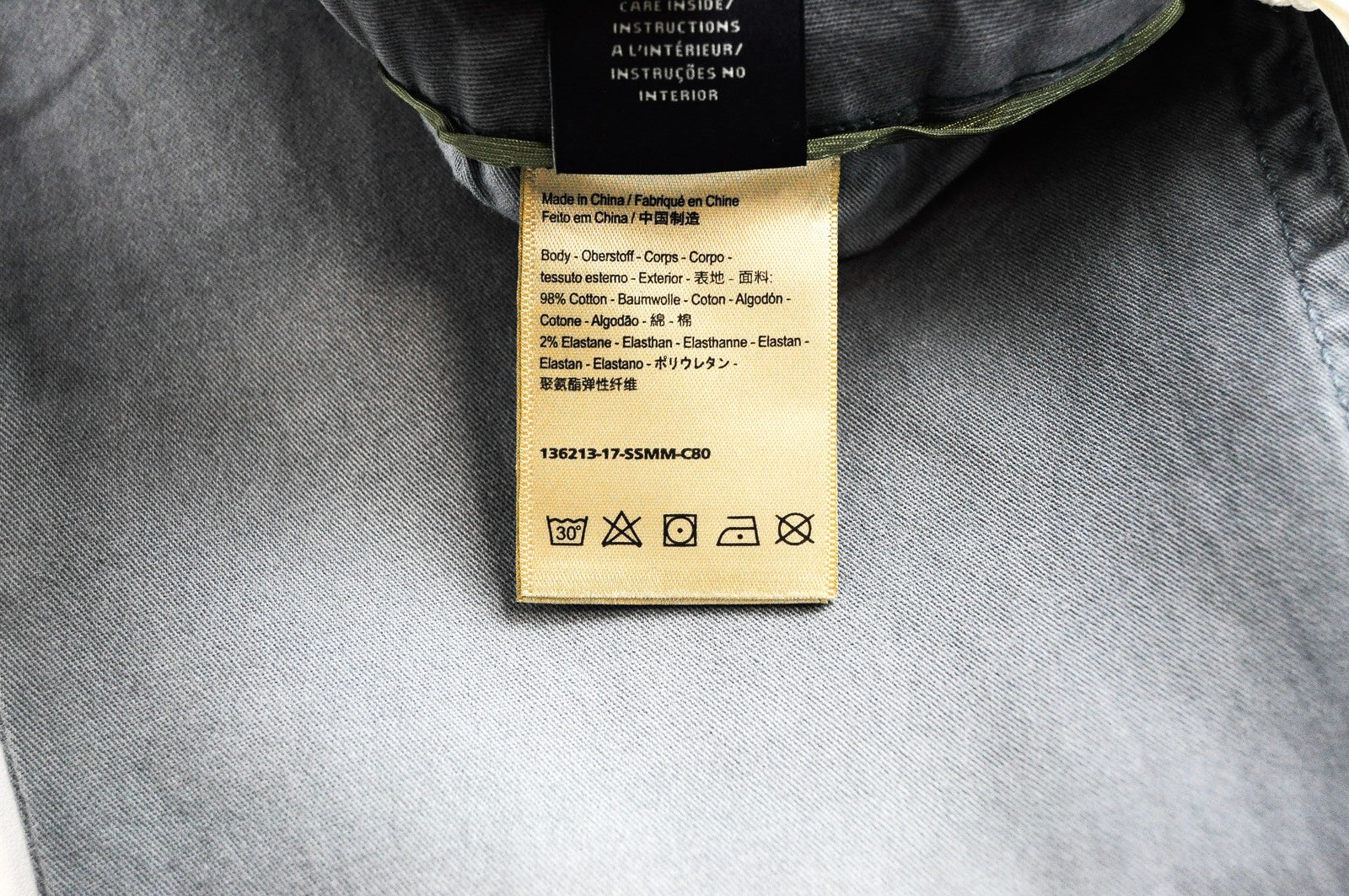 SCOTCH & SODA Pike Men Trousers W28/L32 Jean Style Grey Cotton Stretch Skinny