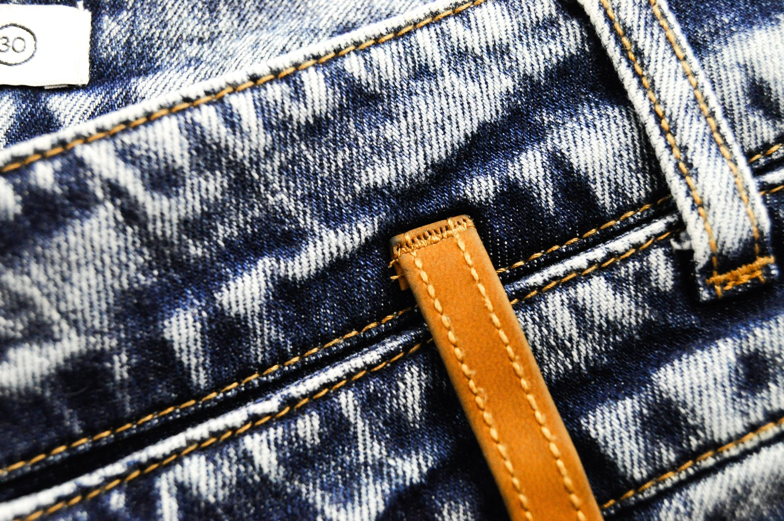 DESIGUAL Coll Men Jeans W30 Slim Fit Washed Cotton Stretch Blue Denim_