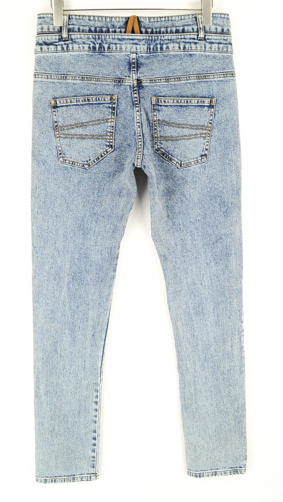 DESIGUAL Coll Men Jeans W30 Slim Fit Washed Cotton Stretch Blue Denim_