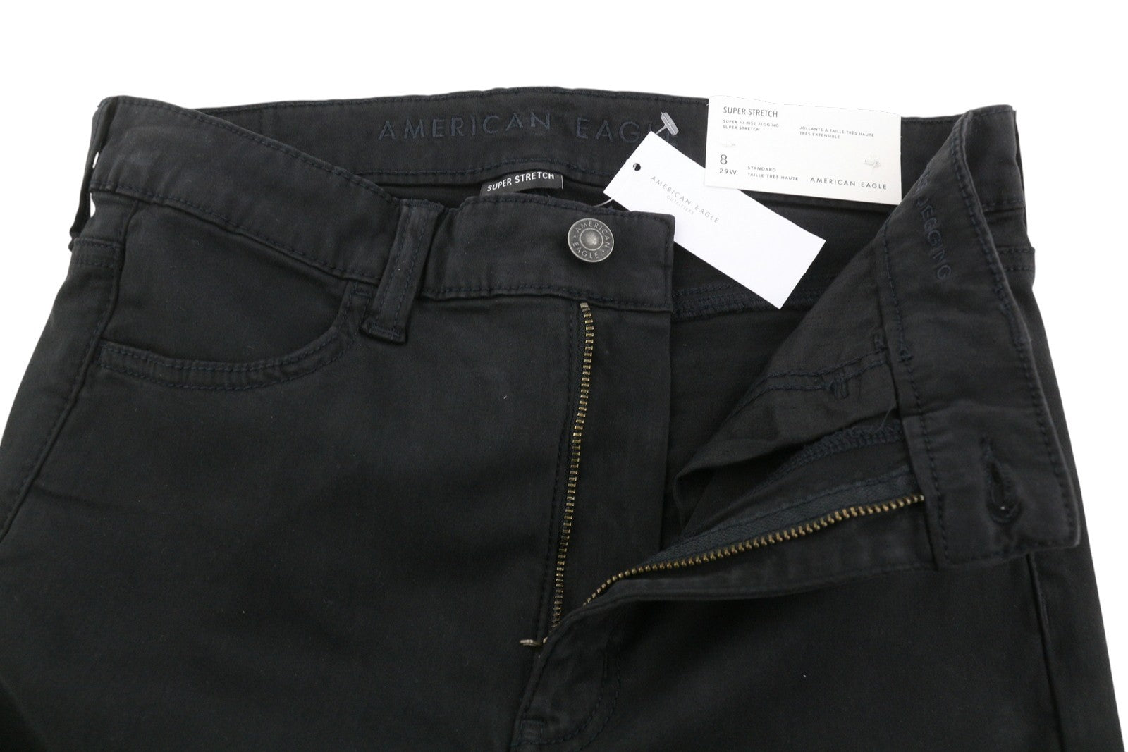 AMERICAN EAGLE OUTFITTERS Super Hi-Rise Jegging Women Trousers W29 Super Stretch