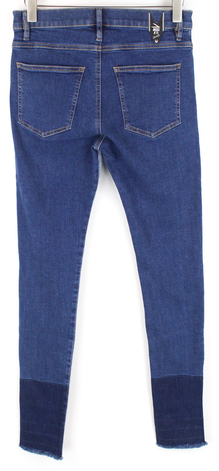 DIESEL D-Istort-SP 085AU Men Jeans W30/L32 Super Skinny Wash Blue Cotton Stretch