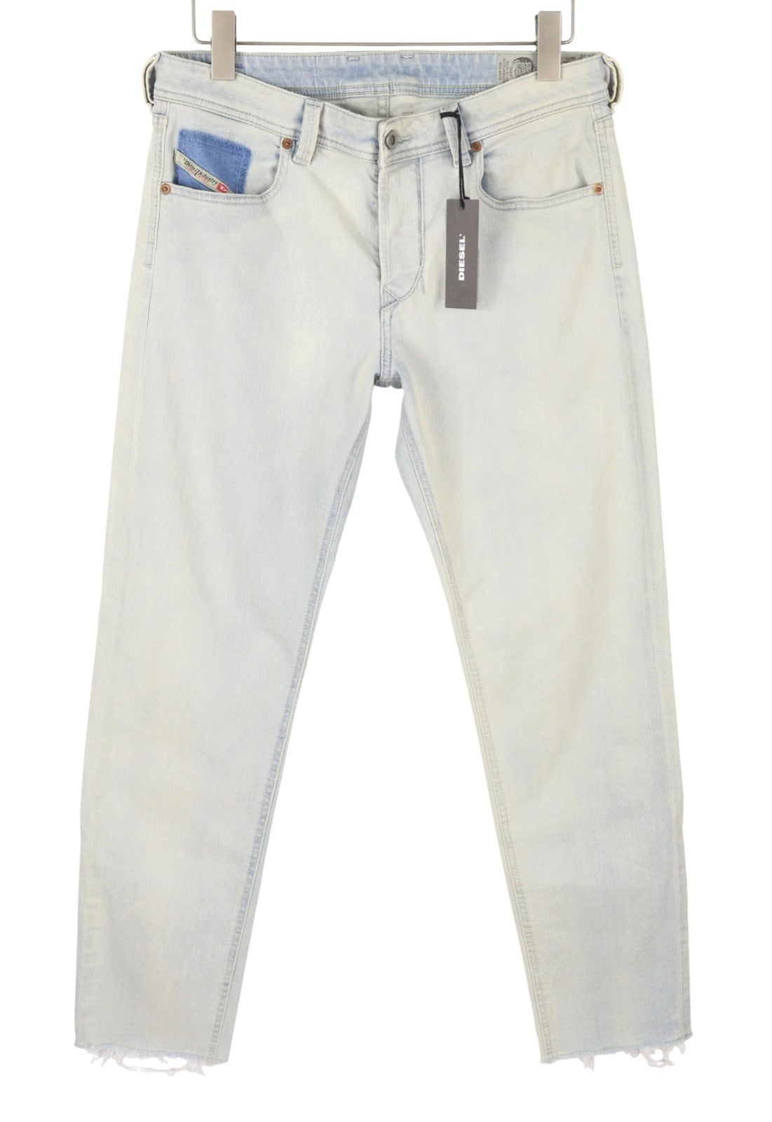 DIESEL Larkee-Beex-R 084TK Men Jeans W32/L32 Blue Faded Regular Tapered Stretch