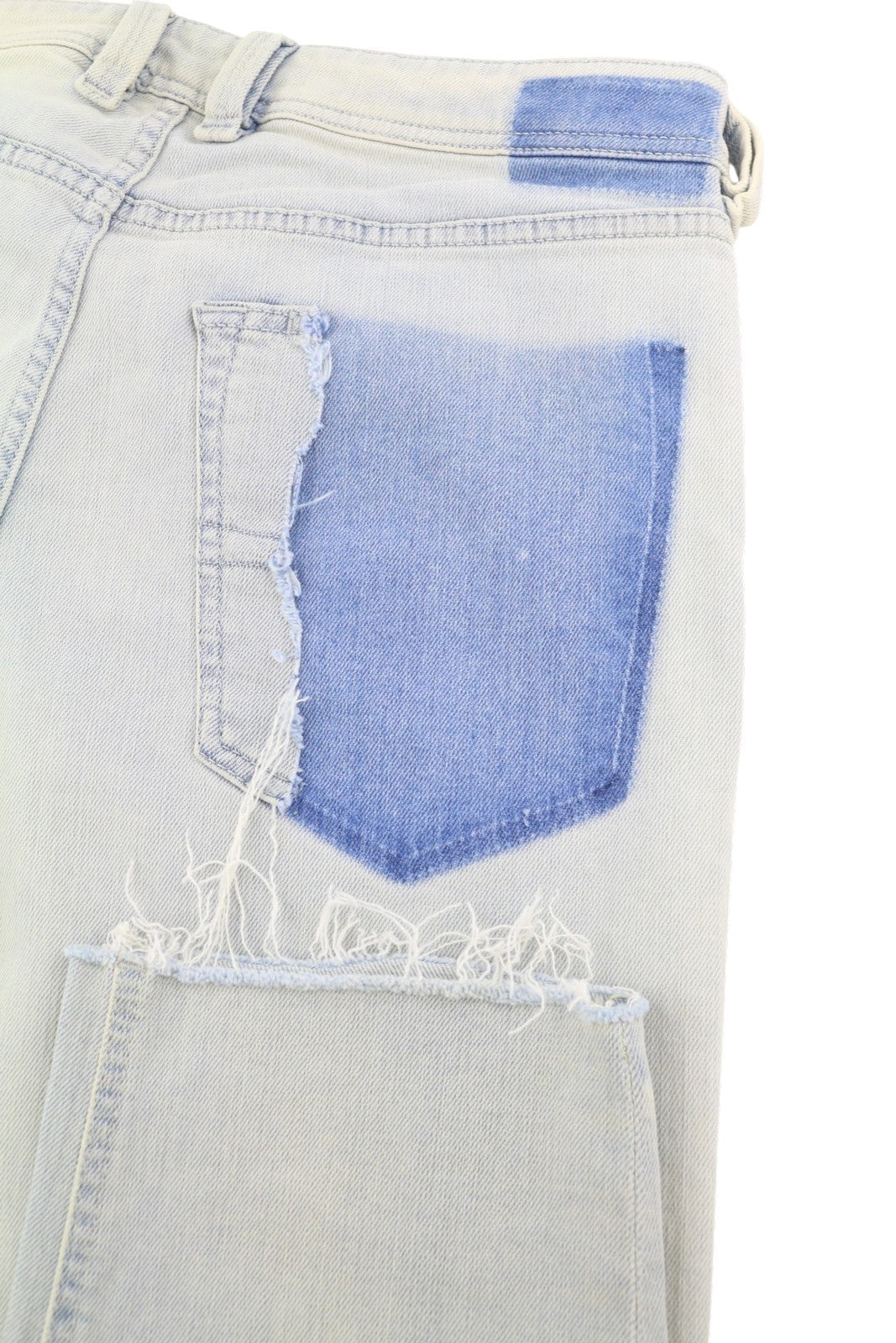 DIESEL Larkee-Beex-R 084TK Men Jeans W32/L32 Blue Faded Regular Tapered Stretch