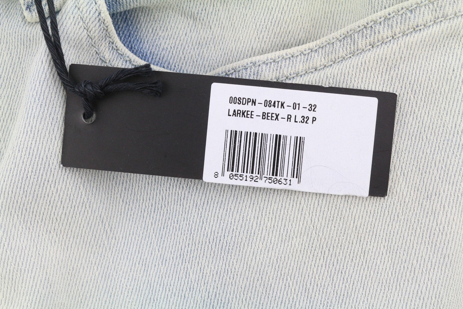 DIESEL Larkee-Beex-R 084TK Men Jeans W32/L32 Blue Faded Regular Tapered Stretch