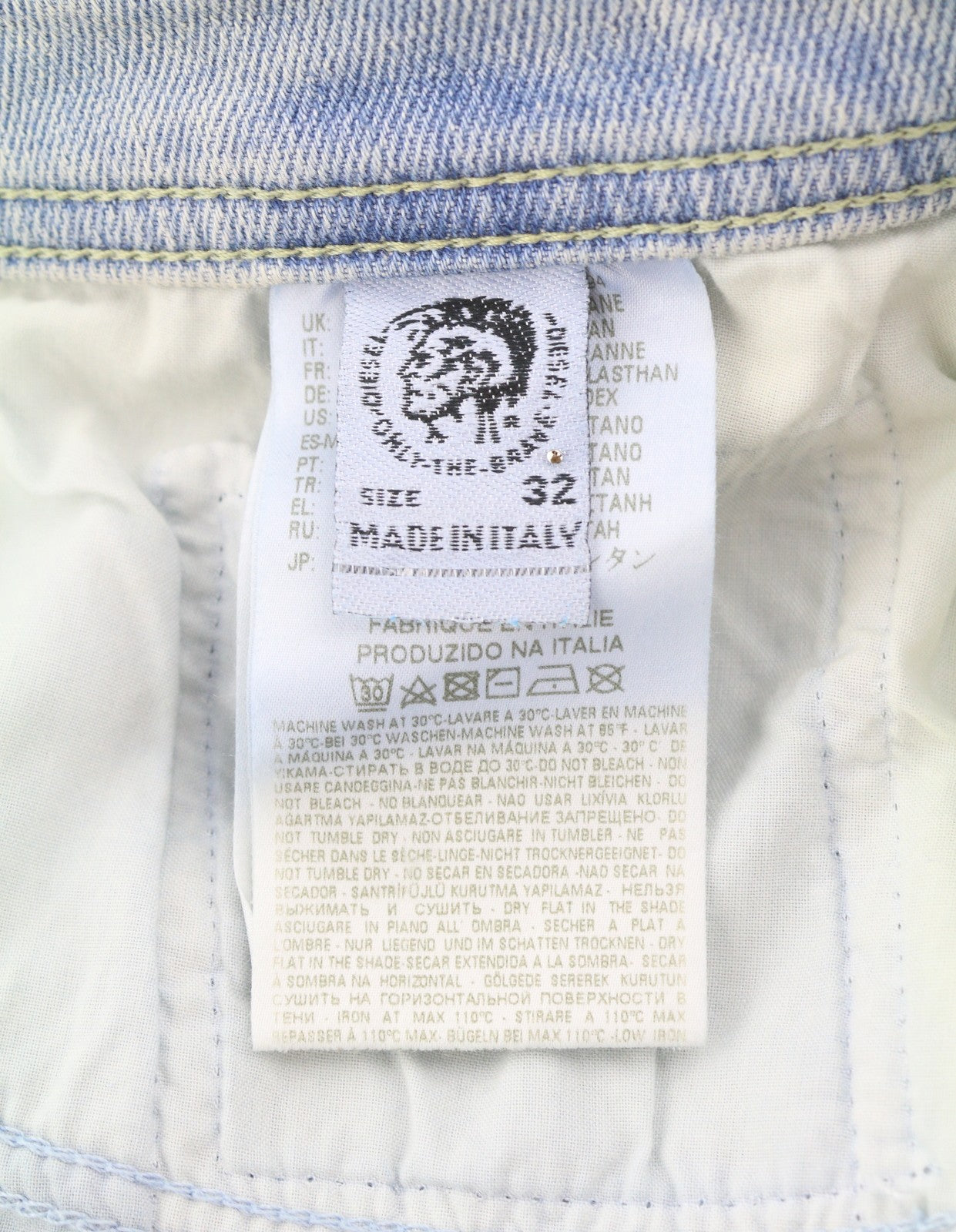 DIESEL Larkee-Beex-R 084TK Men Jeans W32/L32 Blue Faded Regular Tapered Stretch