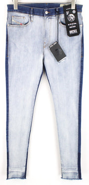 DIESEL D-Istort-SP 085AU Men Jeans W31/L32 Super Skinny Blue 5-Pocket Stretch