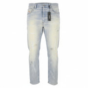 DIESEL D-Eetar 081AK Men Jeans W34/L32 Blue Whiskers Faded Distress Dirty Look