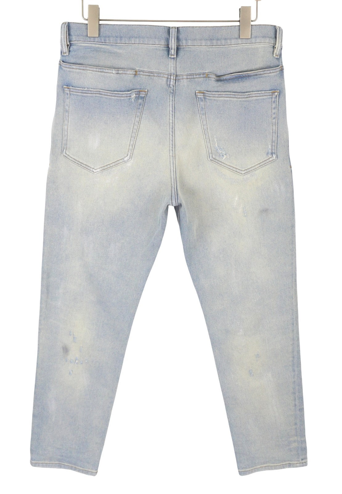 DIESEL D-Eetar 081AK Men Jeans W34/L32 Blue Whiskers Faded Distress Dirty Look