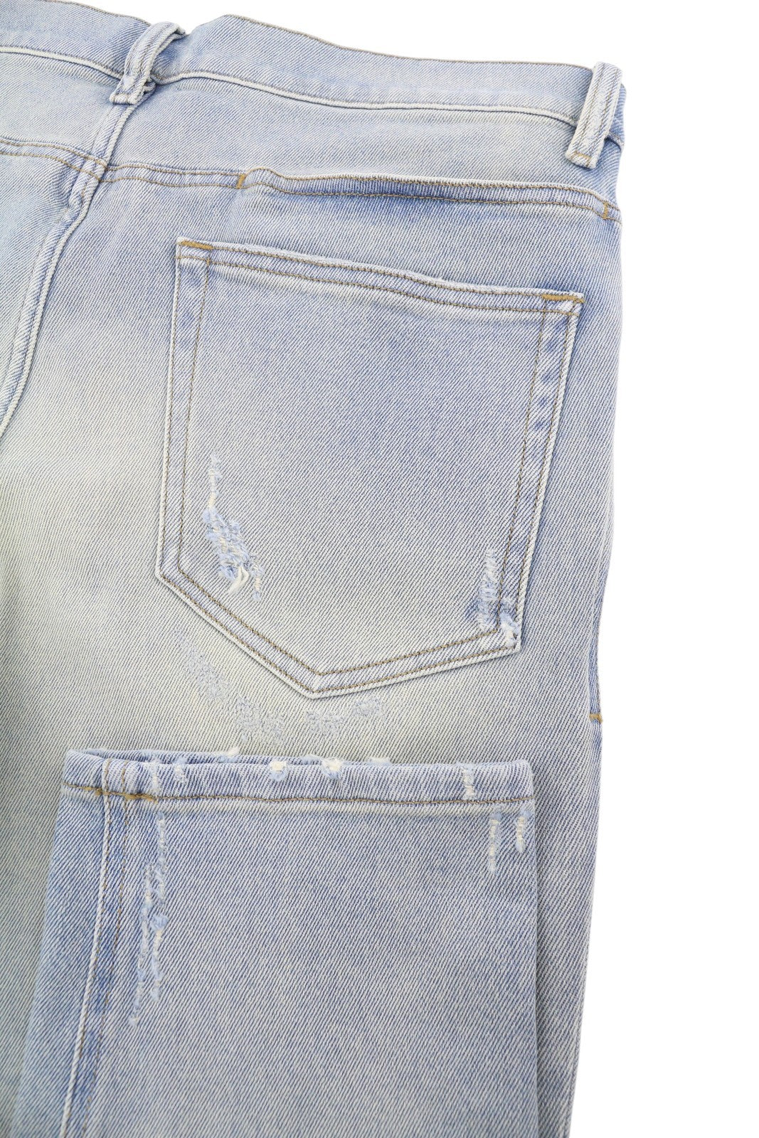 DIESEL D-Eetar 081AK Men Jeans W34/L32 Blue Whiskers Faded Distress Dirty Look