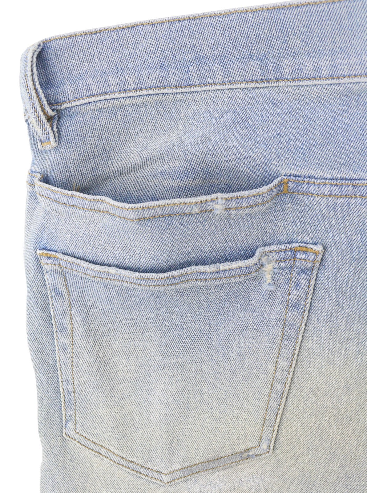 DIESEL D-Eetar 081AK Men Jeans W34/L32 Blue Whiskers Faded Painted Dirty Look