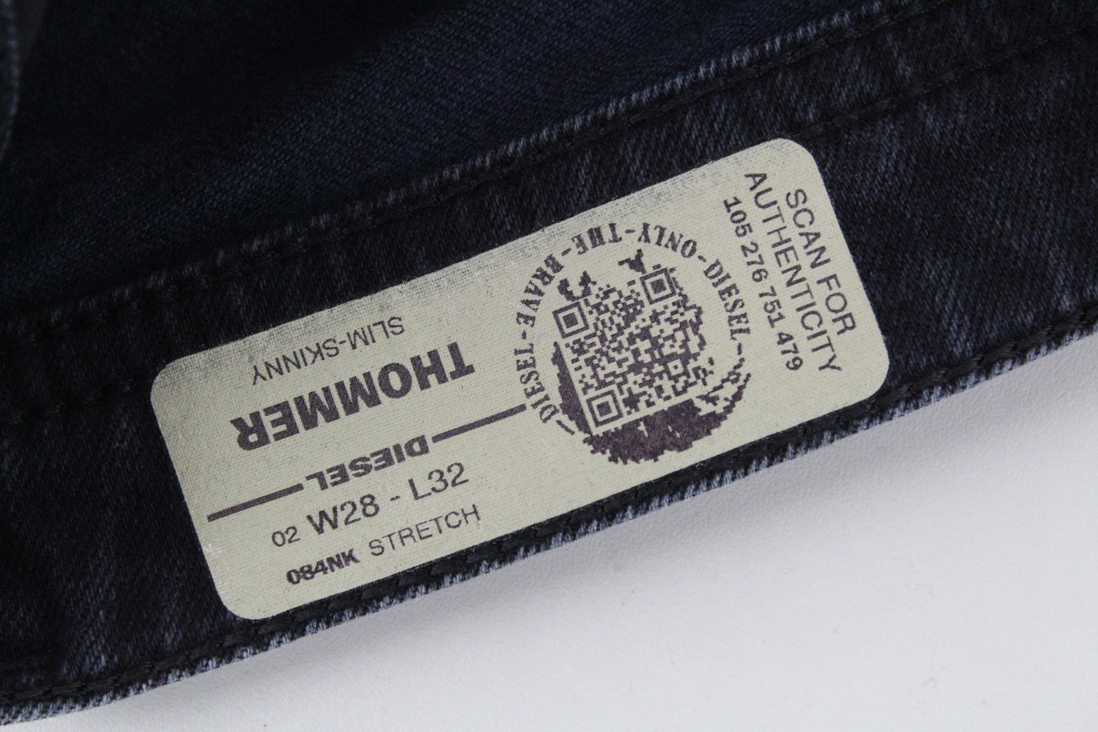 DIESEL Thommer 084NK Men Jeans W28/L32 Slim Skinny Fit Cotton Stretch Navy