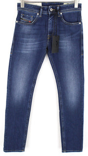 DIESEL Thommer 0870F Men Jeans W28/L32 Slim Skinny Wash Blue Cotton Stretch