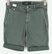 REPLAY Lehoen Men Shorts W28 Summer Green Cotton Stretch Casual Bermuda