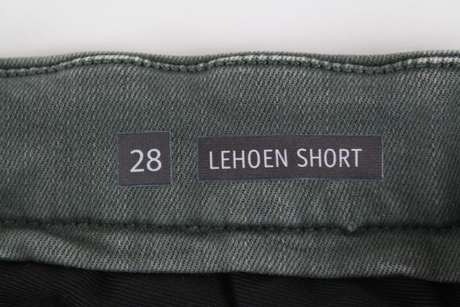 REPLAY Lehoen Men Shorts W28 Summer Green Cotton Stretch Casual Bermuda