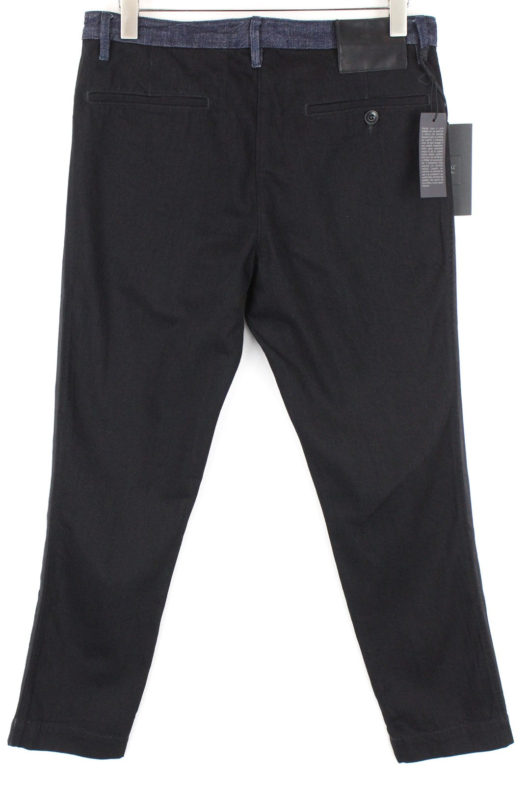 REPLAY Atelier Men Jeans W33/L30 Dark Blue Slim Pure Cotton Denim Casual